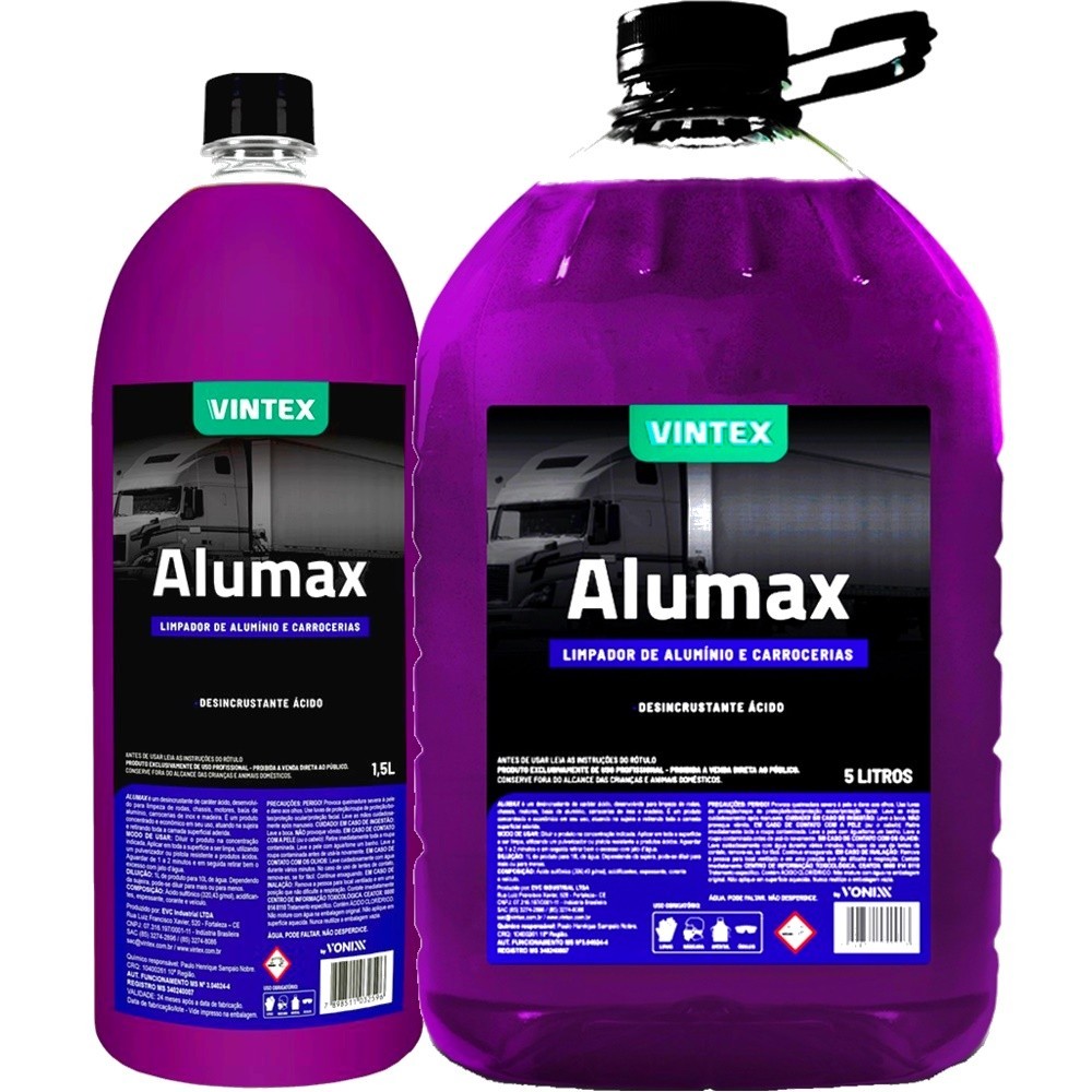 Alumax Vintex Desincrustante Limpeza Pesada Automotiva Geral Desengraxante em Oferta na Shopee