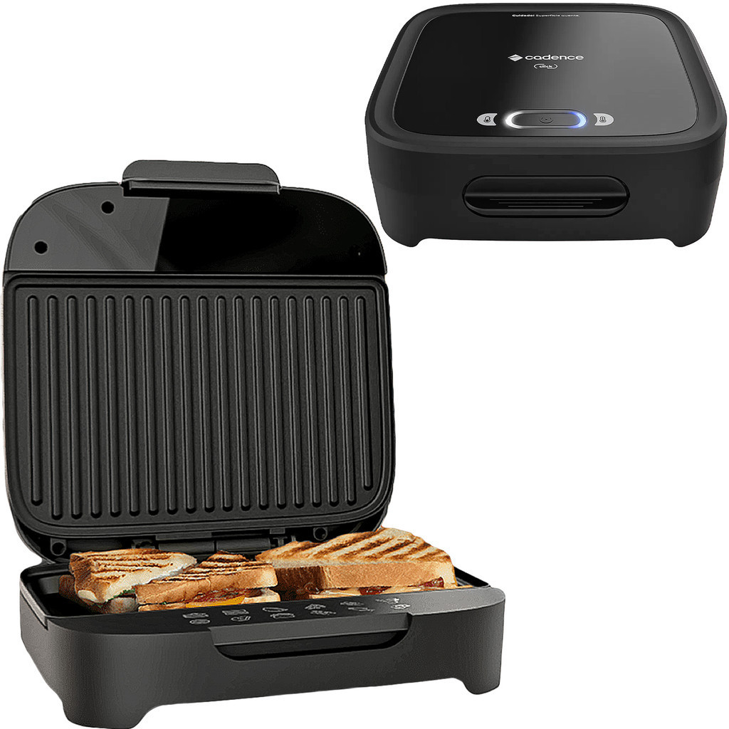Sanduicheira Grill Chapa Click Elétrica Cadence Omeleteira Misteira e Torradeira San400 antiaderente 127V 220V