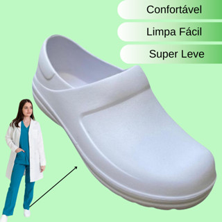 Sapato Enfermagem Enfermeira Fechado Profissional Uniforme EPI Cozinha Babuche Confortável em Oferta na Shopee