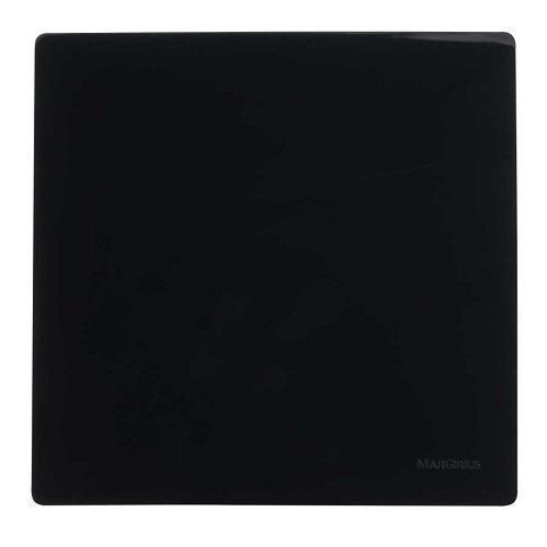 Placa 4X4 Cega Ebony Sem Suporte Sleek Margirius