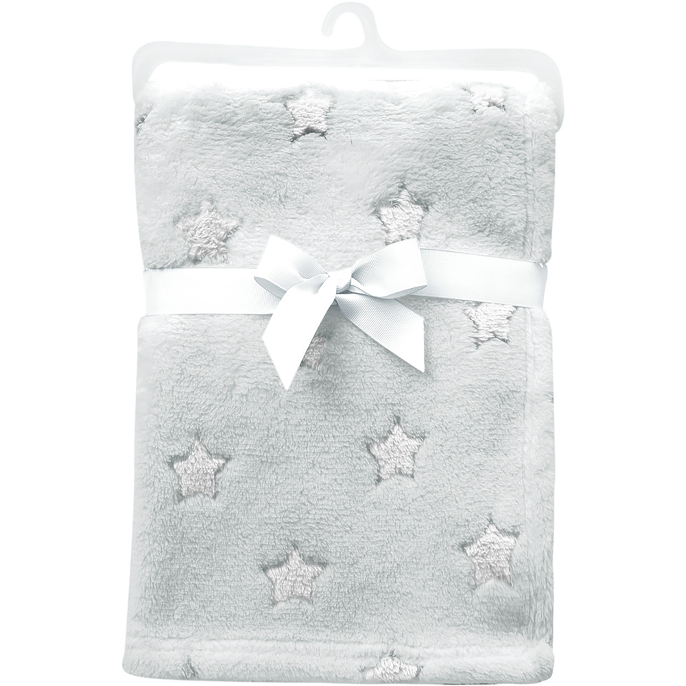 Mantinha Buba Estrelinha Mantinha algodão macio buba Cinza