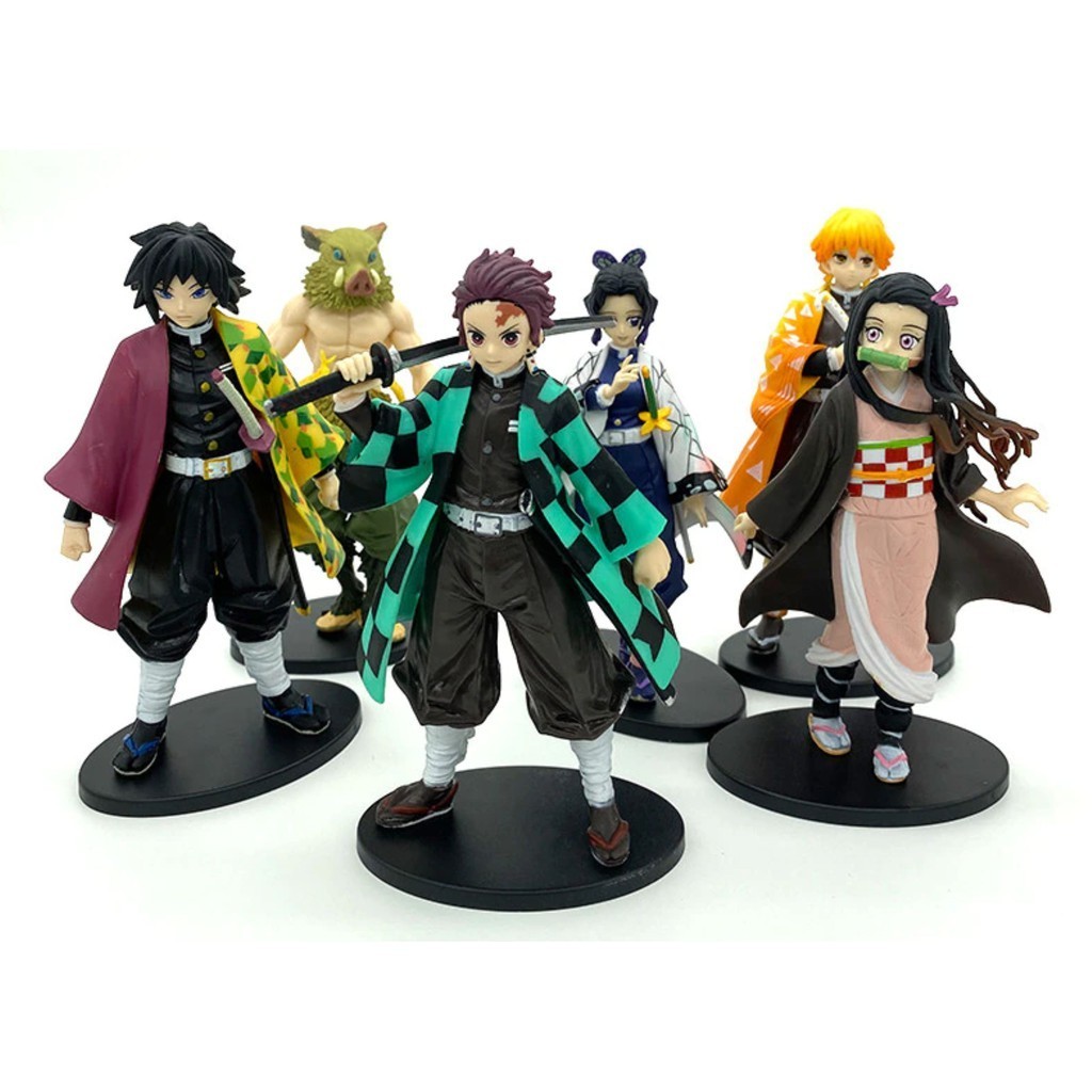 Boneco miniatura Action Figure Colecionável Kimetsu No Yaiba Demon Slayer ESCOLHA O PERSONAGEM Inosuke Hashibira Nezuko
