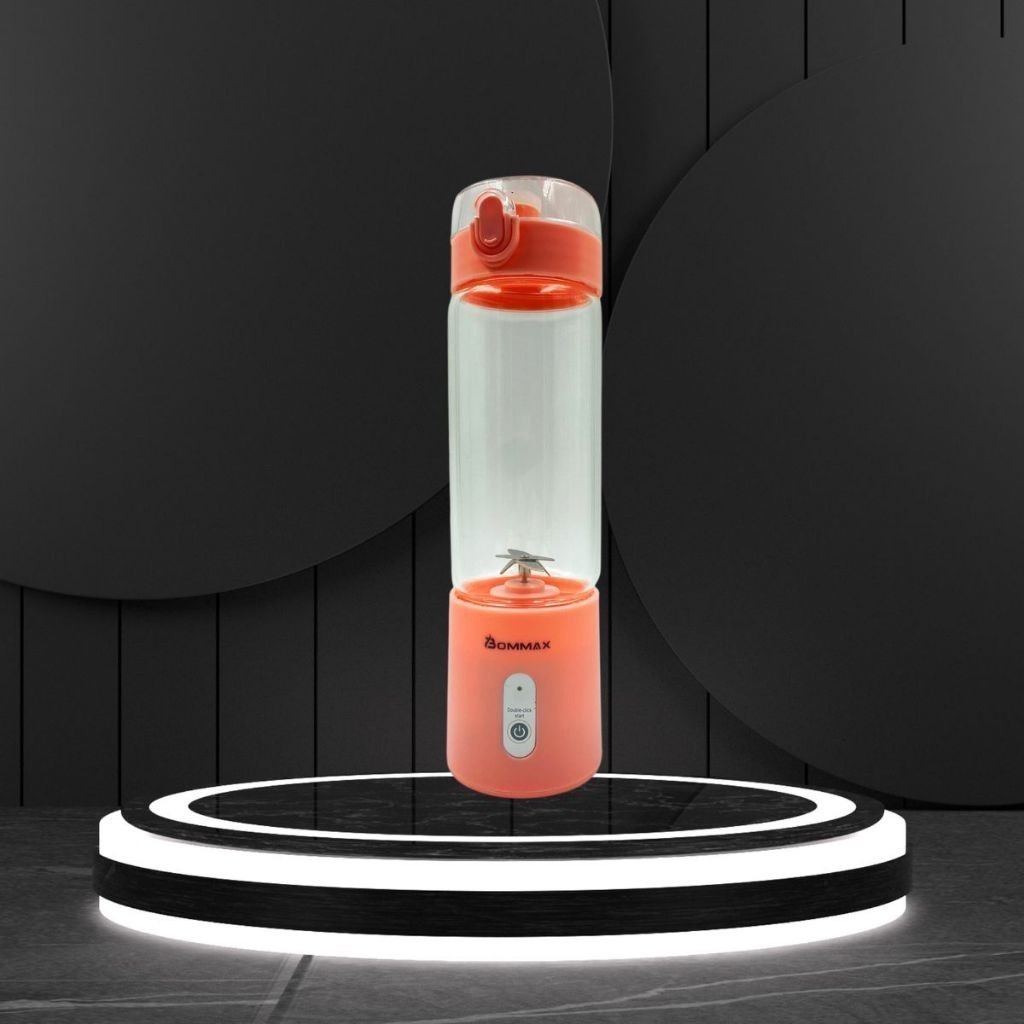 Garrafa Mixer Liquidificador 600ml Portátil Copo de Vidro com Bocal BM-A580 ohf