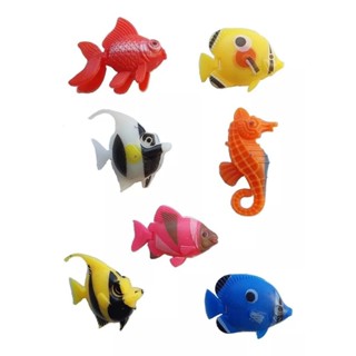 Peixe Flutuante De Plástico Para Aquário 6 Unidades Enfeite em Oferta na Shopee