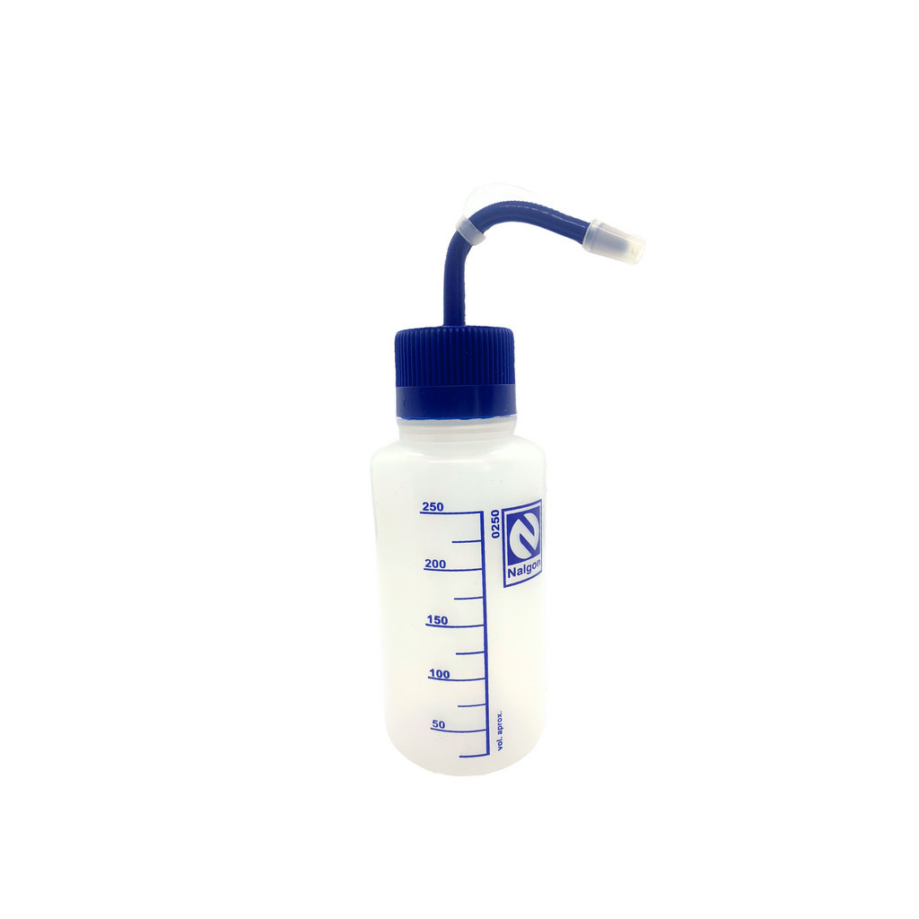 PISSETA (FRASCO LAVADOR) EM PP (PLÁSTICO) 250mL GRADUADA 25/25mL 2210 250mL laboratório profissional análises clínicas p