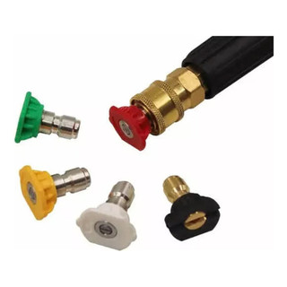 5 Peças De Bico De Pistola De Água Para Lavagem De Carro, Conector Rápido, Acessórios Para Lavadora De Alta Pressão