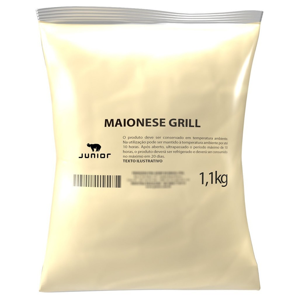 Maionese Grill Defumada Cremosa Junior Pouch Lanches 1,1Kg em Oferta na Shopee