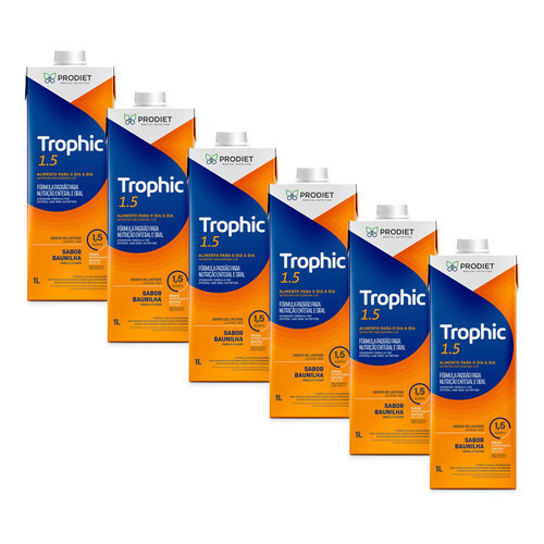 Kit 6 Un Trophic 1.5 1 Litro Dieta Enteral Prodiet em Oferta na Shopee