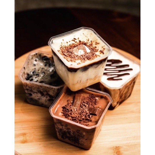 100un Pote Quadrado 250ml com Tampa bolo de pote e doces - PRAFESTA Oferta em Oferta na Shopee