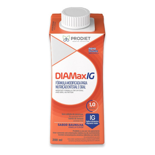 Diamax Ig 200ml 1.0kcal/ml Dieta Enteral Baunilha  - Prodiet