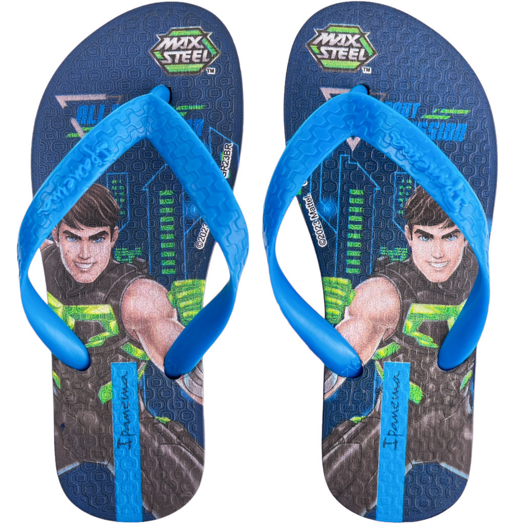 Chinelo Infantil Personagens Menino Max Steel Grendene Macio