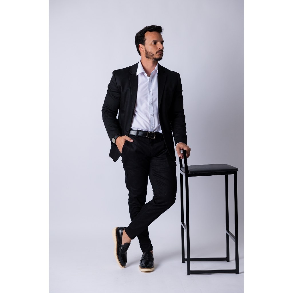 Sapato Mocassim Social Massimo – Sofisticação e Conforto em Couro Latego Casual Elegante Dia Dia