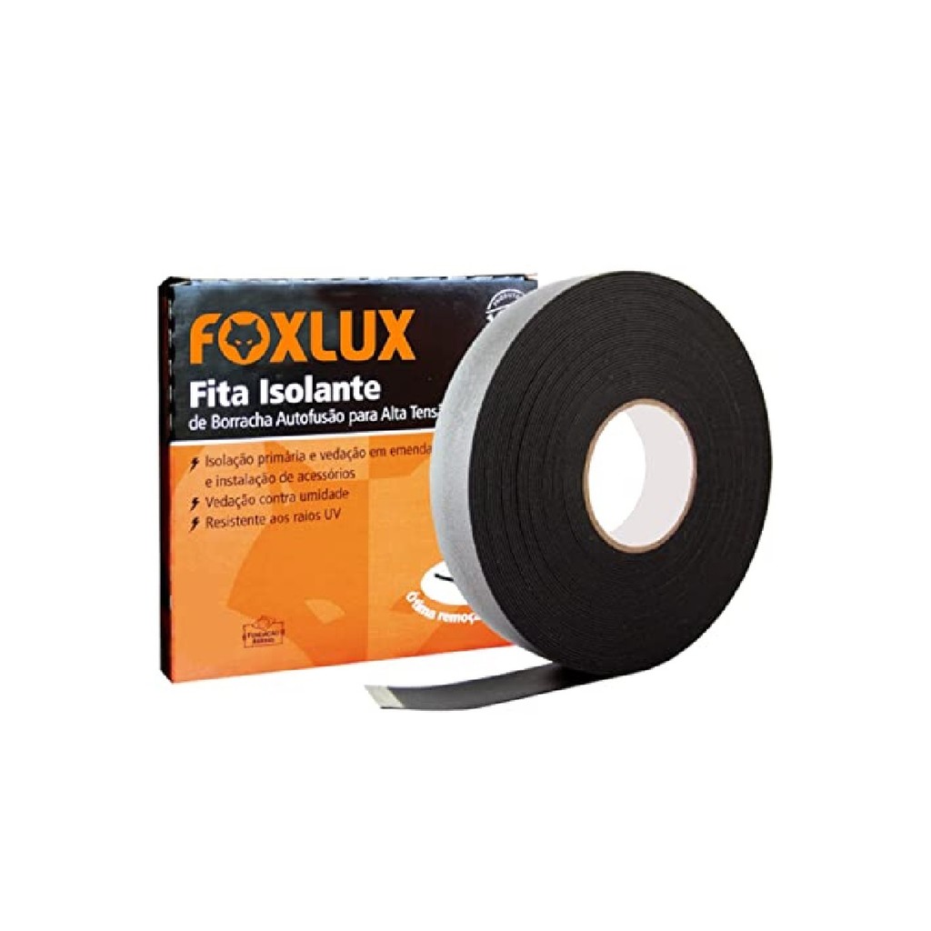 Fita Isolante Auto Fusão Foxlux 5m x 19mm — Vedação e Isolamento Profissional em Oferta na Shopee