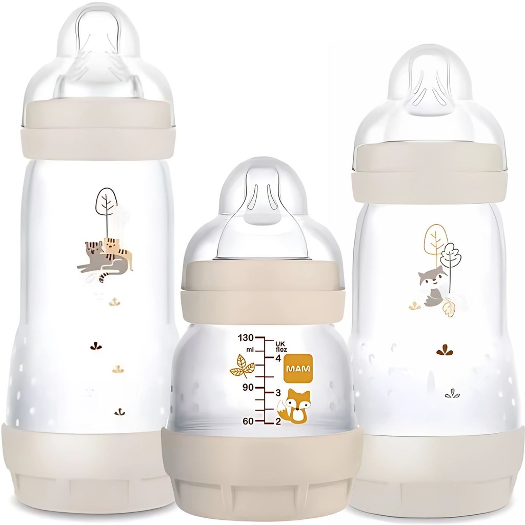 Mamadeira Mam Easy Start Trio Anticólica 130/260/320 Ml Kit recém-nascido facil esterealizar