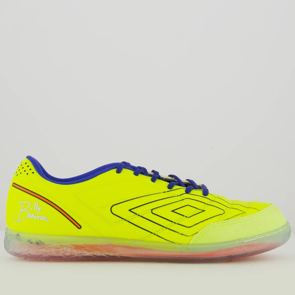 Chuteira Umbro BR Futsal Verde e Azul em Oferta na Shopee