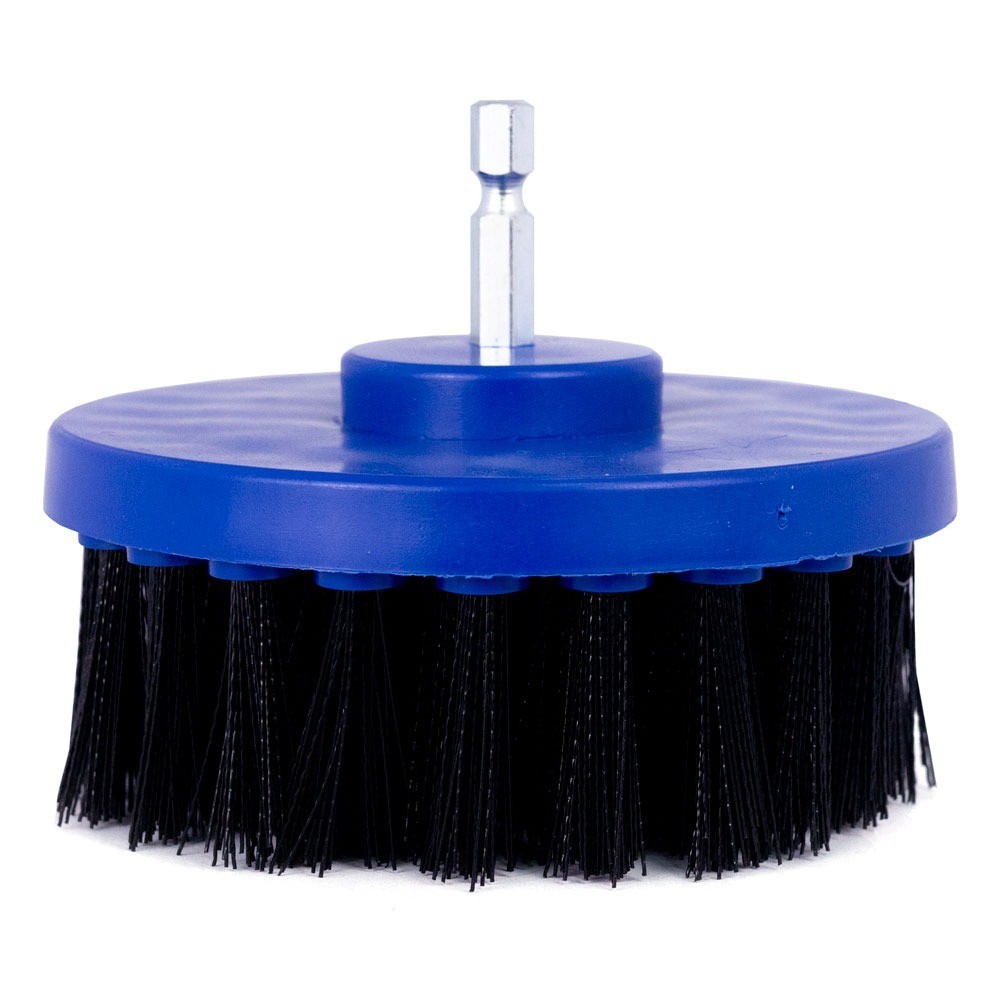 Escova Rotativa Copetec NOVA Azul Macia para Parafusadeira - 100mm