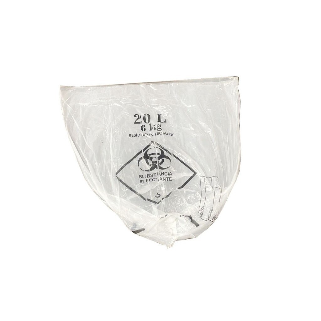 Saco De Lixo Hospitalar Resíduo Infectante 20 Litros C/100