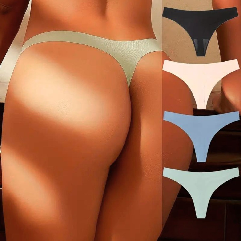 Kit 4 Calcinha Fio Feminina Sem Costura Corte A Laser