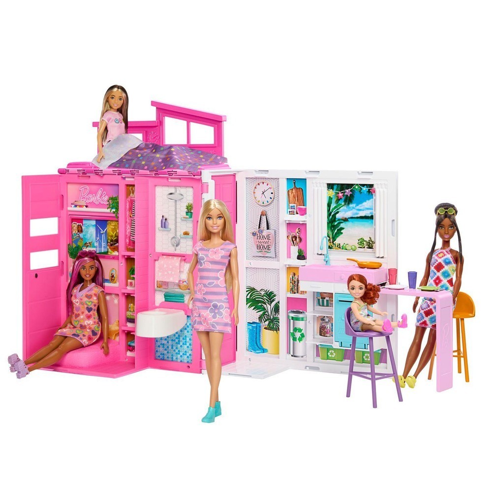Barbie Casa De Bonecas Glam Com Boneca - Mattel - Mom & Baby