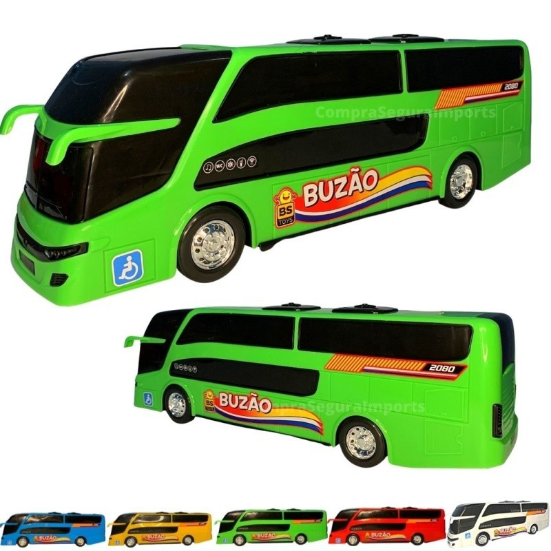 Ônibus De Brinquedo Grande 40cm ou 25cm Buzão Carrinho