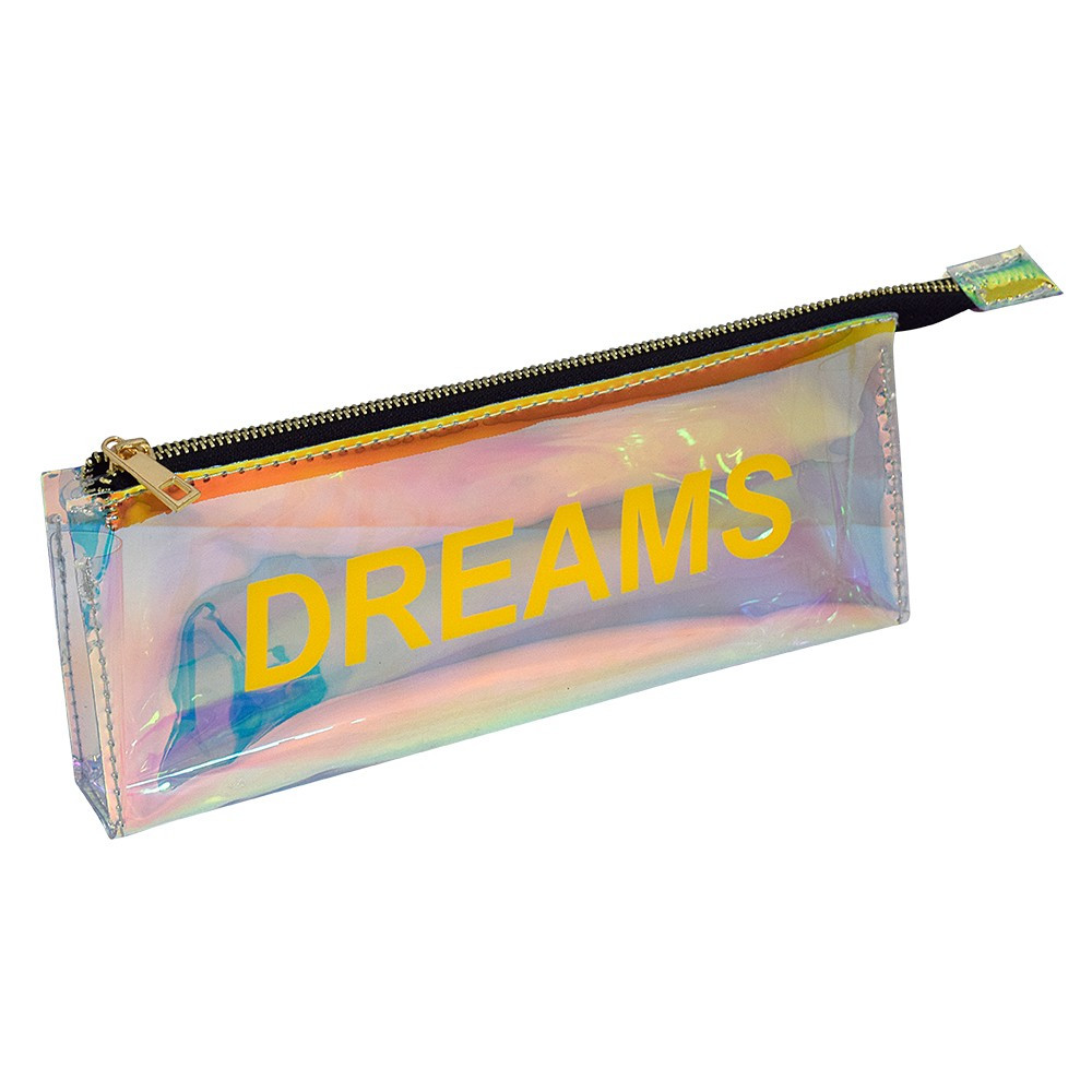 Estojo Escolar Arco Iris Dreams Com Fechamento em Zíper