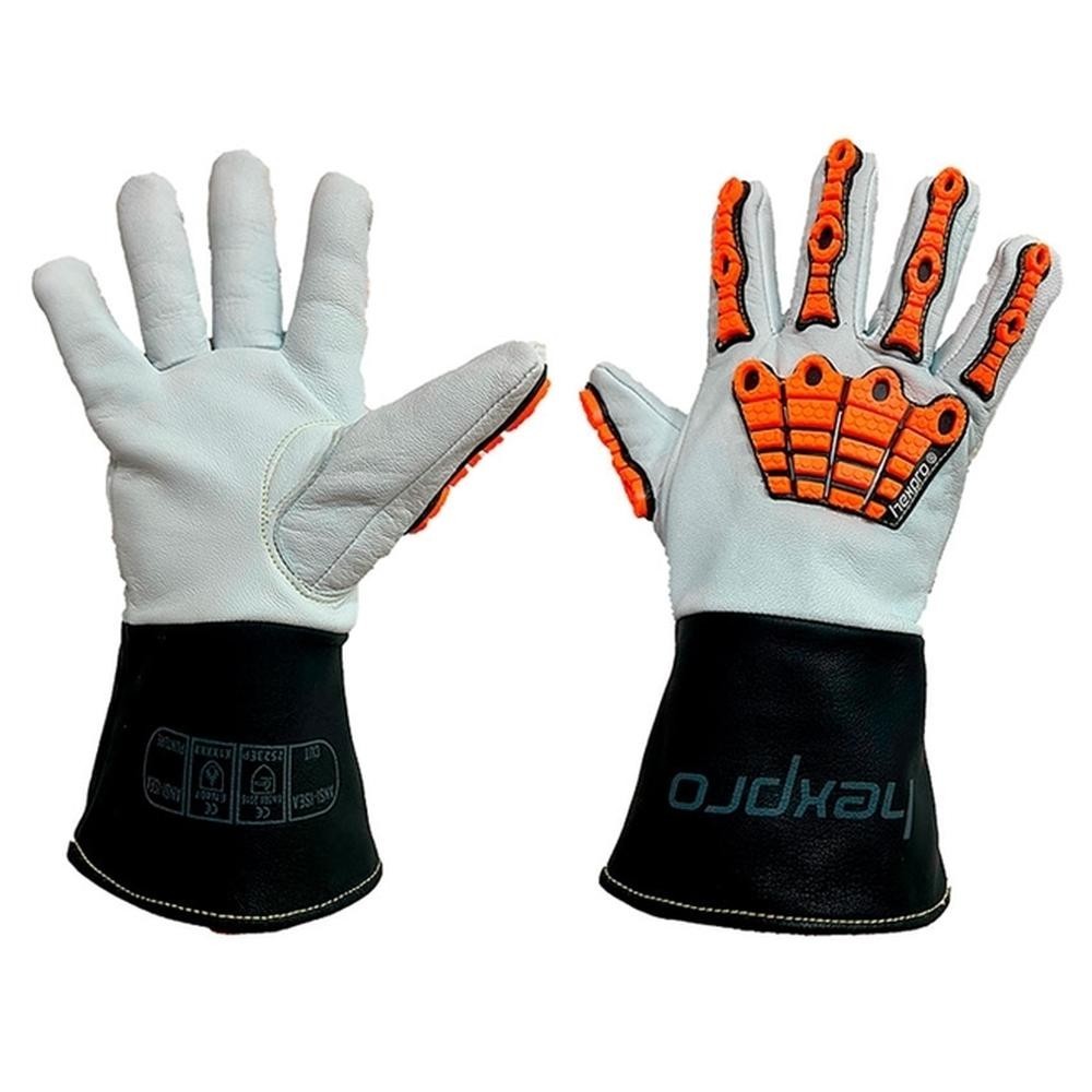 Luva Hexpro 4063 Punho Longo Forrada em Kevlar® com proteção Contra Arco Elétrico ATPV 46 CAL/Cm2  Impacto, Resistente ao Corte e Térmica ao Calor até 250°C CA 48528
