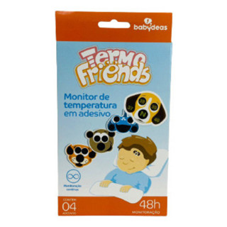 Kit 4 Termômetro Adesivo indicador medir febre bebê TermoFriends babydeas monitor temperat...