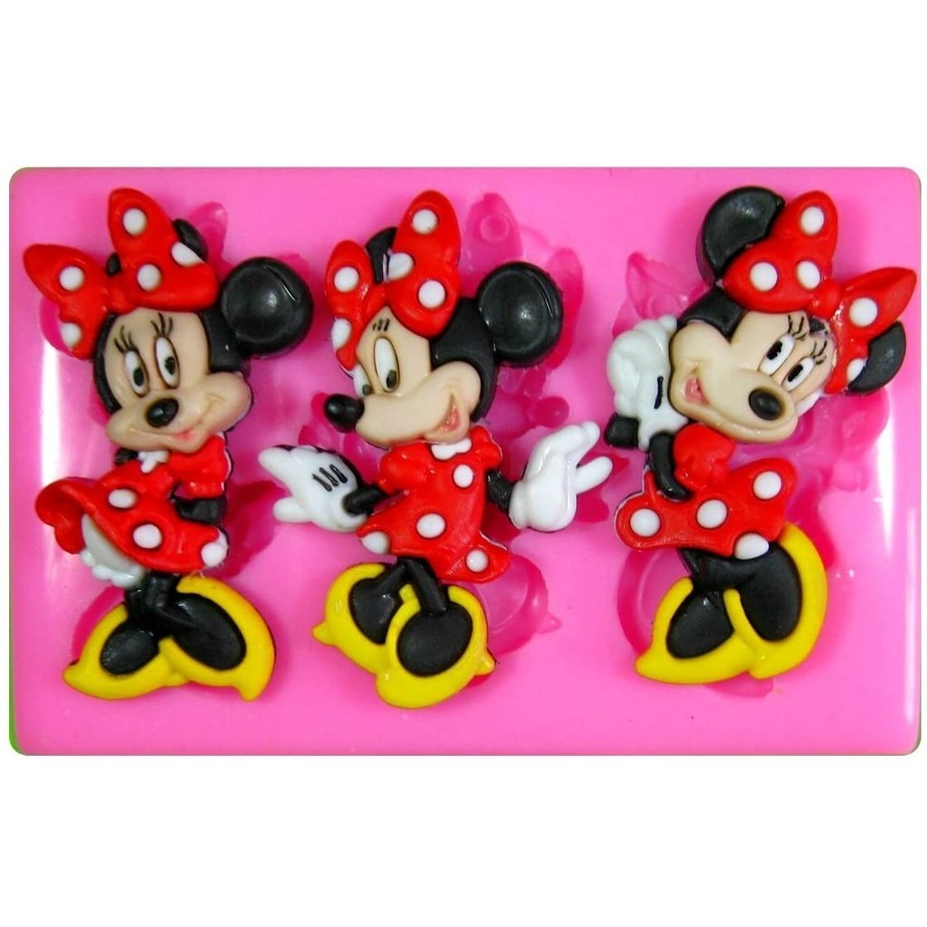 MOLDE DE SILICONE MINNIE DOCES CONFEITARIA em Oferta na Shopee