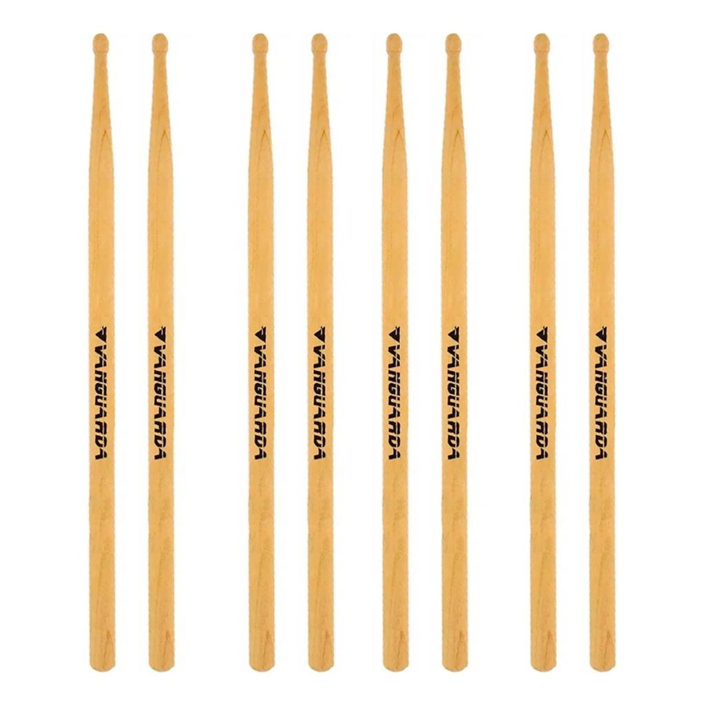 Kit 4 Pares De Baqueta Marfim 5a Bateria Profissional