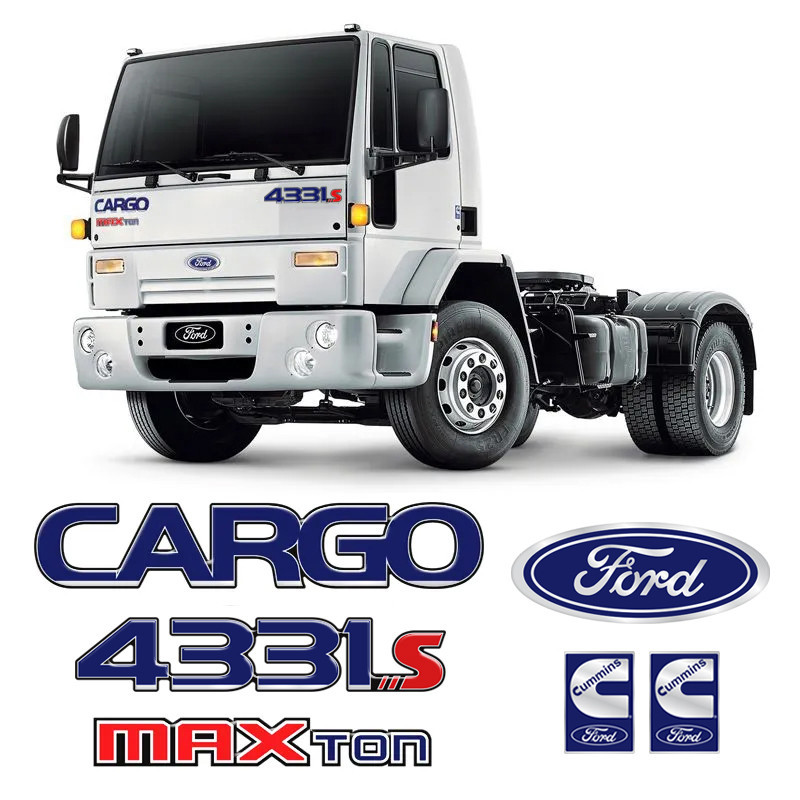 Adesivos Ford 4331s Cargo MaxTon Cummins Emblema Caminhão Genérico