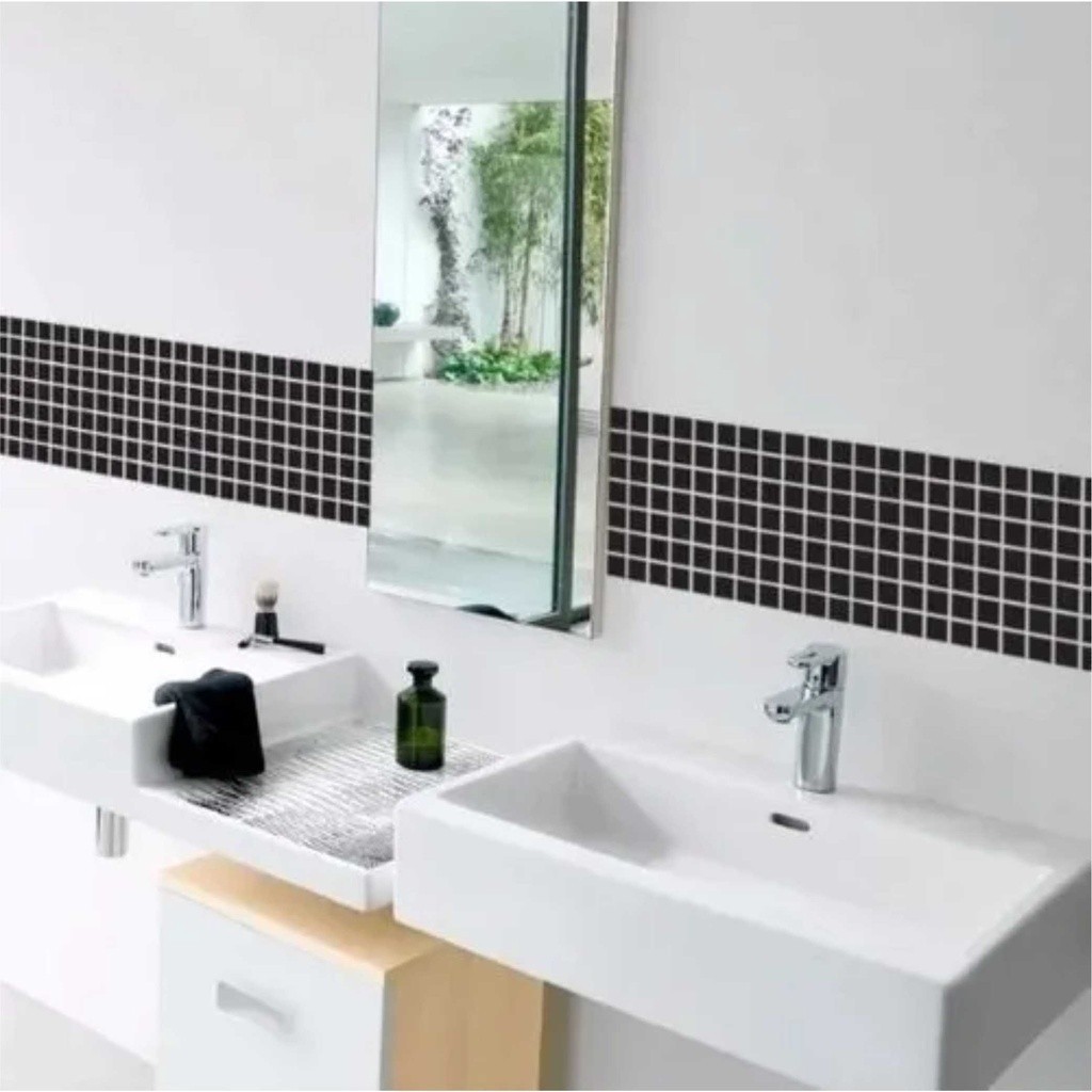 Pastilhas Adesivas | Papel de parede faixas para Azulejo | Cozinha | Banheiro Mozaico Decoração |  MED.9X39
