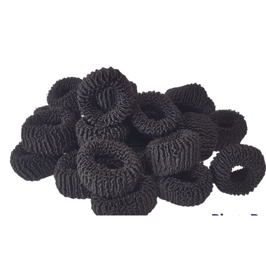 24 xuxão preto amarador de cabelo elastico de cabelo grande