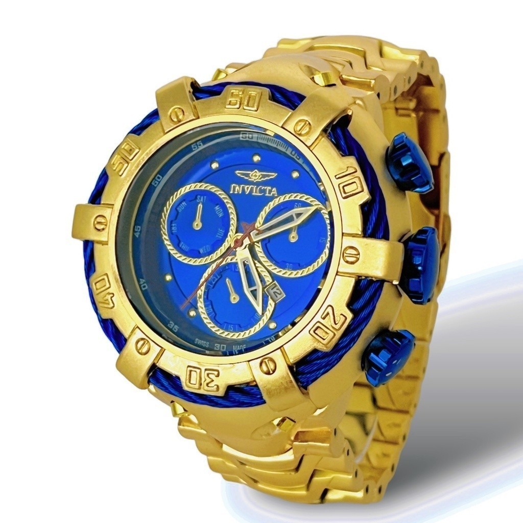 Relógio Skeleton zeus Masculino Thunderbolt Dourado Aço Inoxidável Resistente Grande Pesado + Caixa - Bolt Zeus Skeleton Hibryd Venon Joker Excursion Reserve