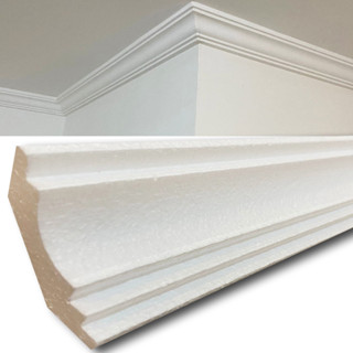 Moldura de Isopor 10 Mts Moldura grande de 7 cm Oferta Promoção em Oferta na Shopee