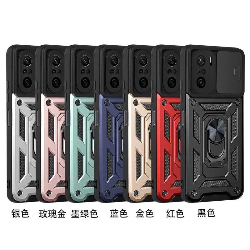 Para POCO X4 pro X3/NFC/M3 F3 X5 X5 5G Capa De Proteção Do Telefone À Prova De Choque Push Pull Camera