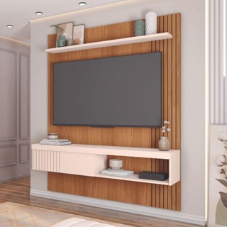 Painel Para Tv Ate 55 Esmeralda Caemmun 1,50 Freijo-off White em Oferta na Shopee
