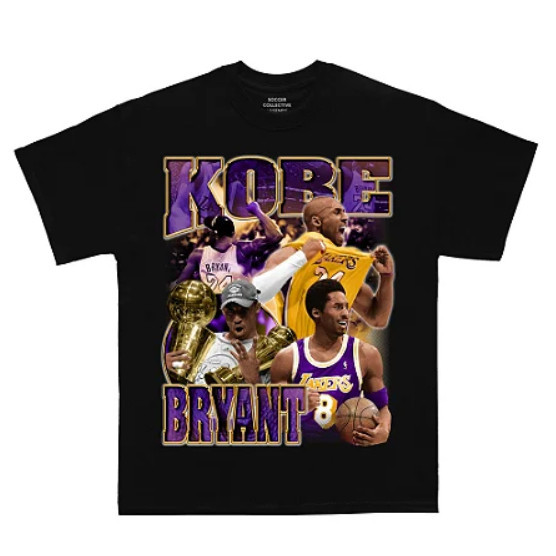 Camisa Camiseta Camisa Blusa Unissex Algodão Kobe Bryant Basquete 30.1