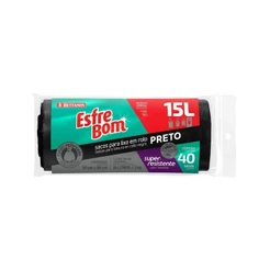 Bettanin - Esfrebom Sacos Para Lixo Preto 15L