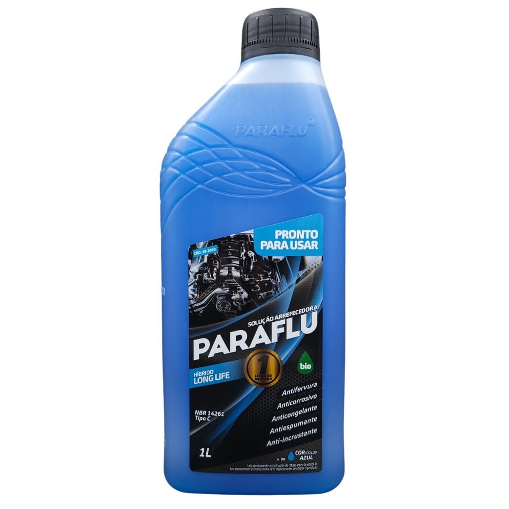 Aditivo Para Radiador Bio Híbrido Pronto Uso Azul - 1 Litro - Paraflu 10-3070 em Oferta na Shopee