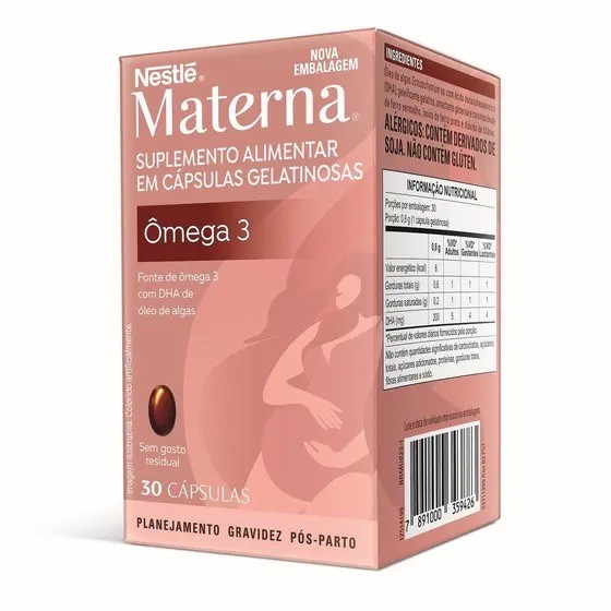 MATERNA DHA NESTLE C/30 CAPS