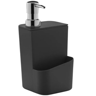 Dispenser Porta Detergente Pia Bancada Cozinha Suporte Para Bucha Buchinha 650ml Preto Trium OU em Oferta na Shopee