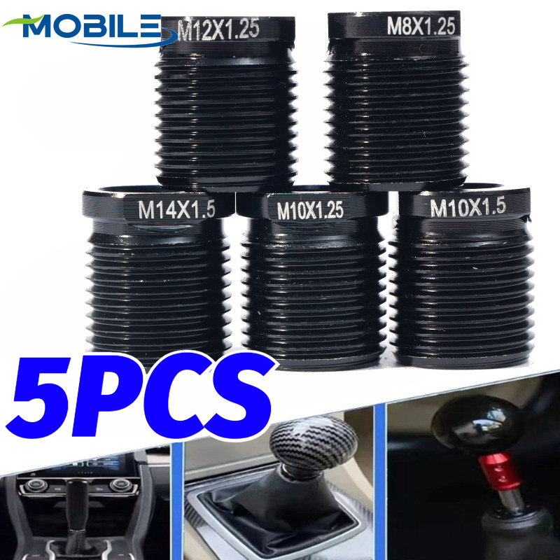 Conversor De Botão De Mudança Universal-Adaptador De Liga De Alumínio-Shifter De Marcha Do Freio De Mão Carro-Retentor R