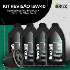 KIT REVISÃO 15W40 + FILTRO DE ÓLEO FORD
