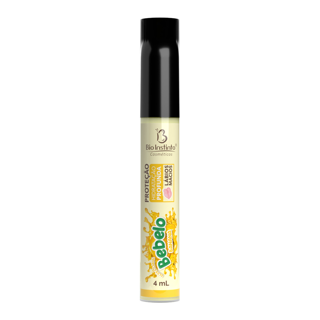 Gloss Labial Sabor Banana Bebelo 4ml - Bio Instinto em Oferta na Shopee