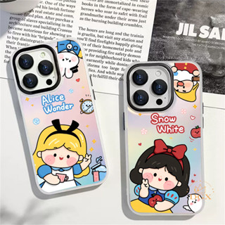 Branca De Neve E Cinderela Realme C53 C55 C35 C33 C31 C30 C30S C21Y C25Y C15 C12 C25 C11 9i 5i 6i C2 8i 5G Pro A1K Narzo 50A Narzo20 Capa Dura Gradiente Colorida DGX