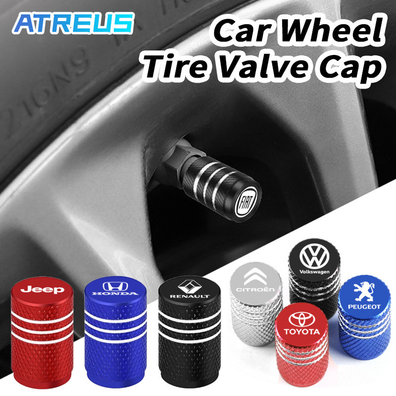 4 Pcs Universal Tampas Da Válvula Do Pneu De Carro Peças De Metal Automotivo Carro Acessórios Para Strada Mobi Argo Toro Cronos Polo Kwid Compass HRV Civic T-Cross Hilux Corolla Cross Renegade