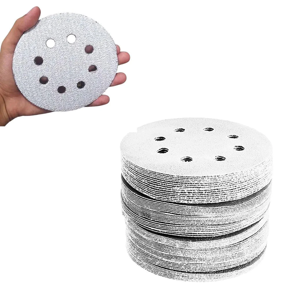 100 Disco de Lixa Branco Massas Tintas 125mm Grão 60 - Starfer — imagem 1