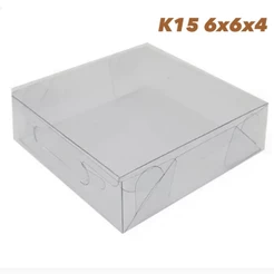 10~50 CAIXAS 6X6X4 TRANSPARENTE EM ACETATO K15 ASSK (CHOCO)
