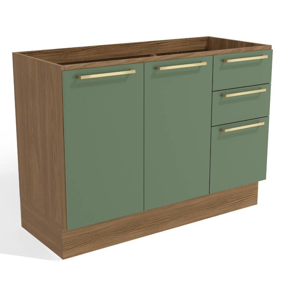 Balcão de Pia Kappesberg Botanic M624-NGVE 88x120x52cm em Oferta na Shopee