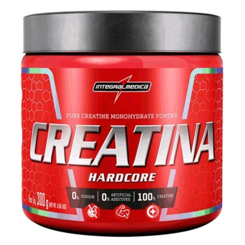 Creatina integral 300g Hardcore  Monohydratada - Integral Médica